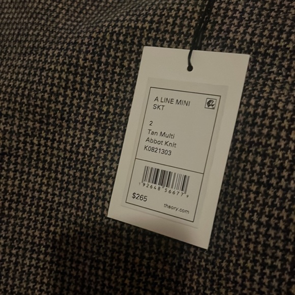 Theory A line Wool mini skirt - Picture 2 of 6